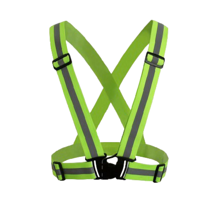 Elastic Reflective Safety Belt with 360° Cross Reflective Tape